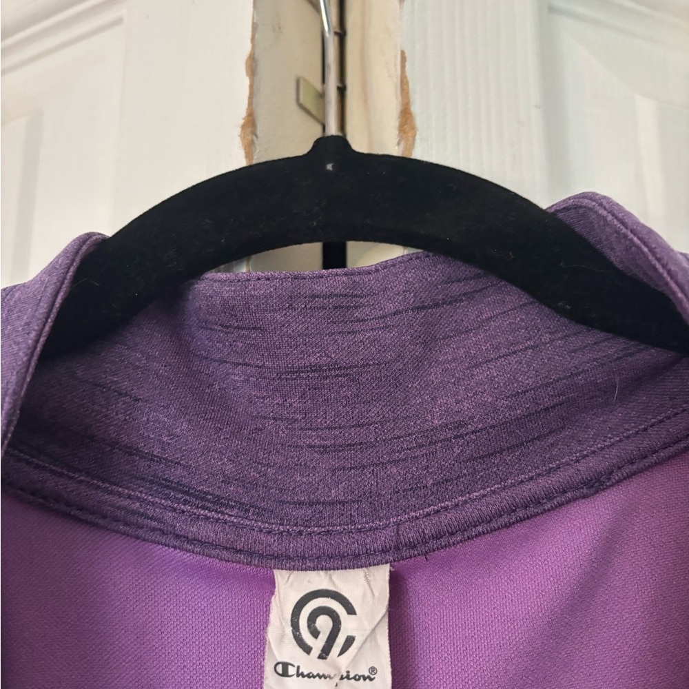 Champion Purple Quarter-Zip Pullover - Picture 3 of 4